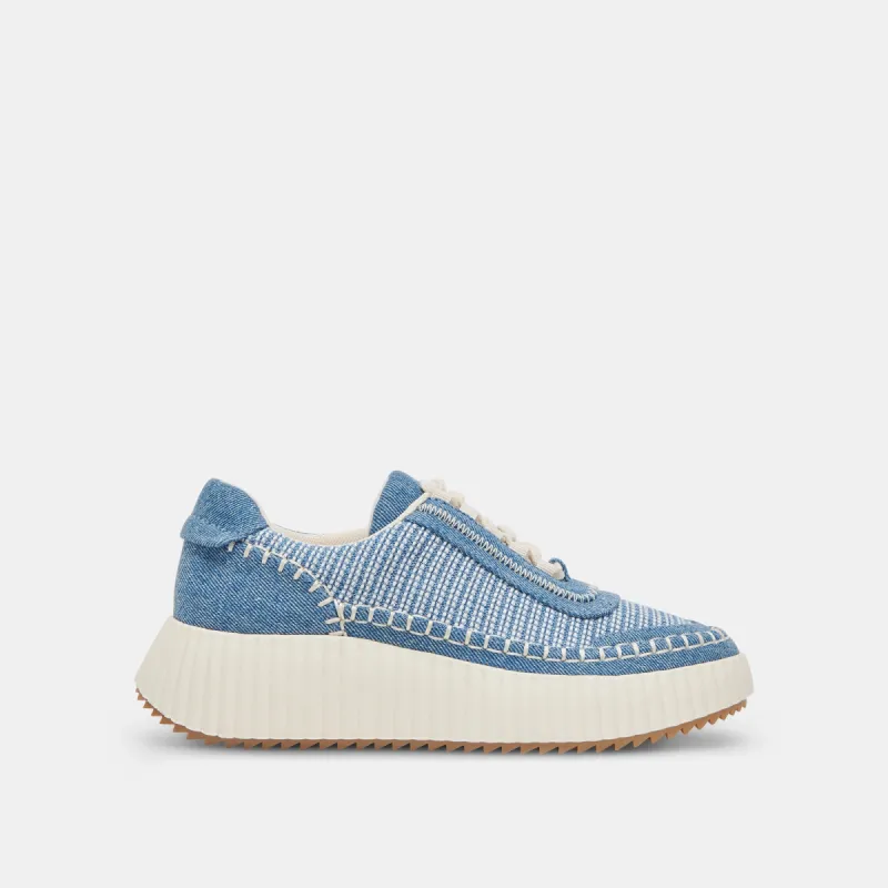DOLEN SNEAKERS BLUE MULTI DENIM - re:vita sold by Dolce Vita