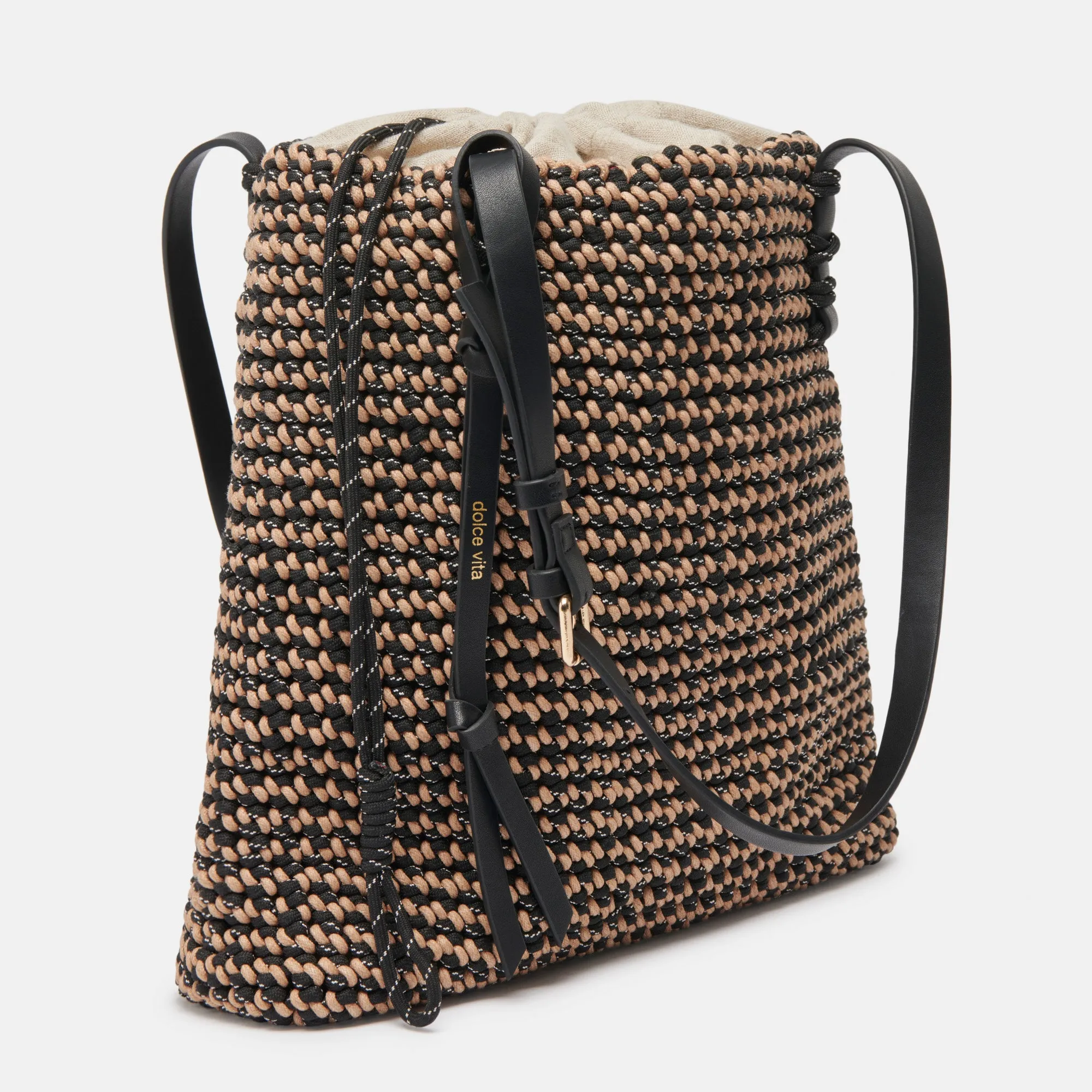 ALLISON TOTE BLACK NATURAL WOVEN sold by Dolce Vita product image thumbnail 3