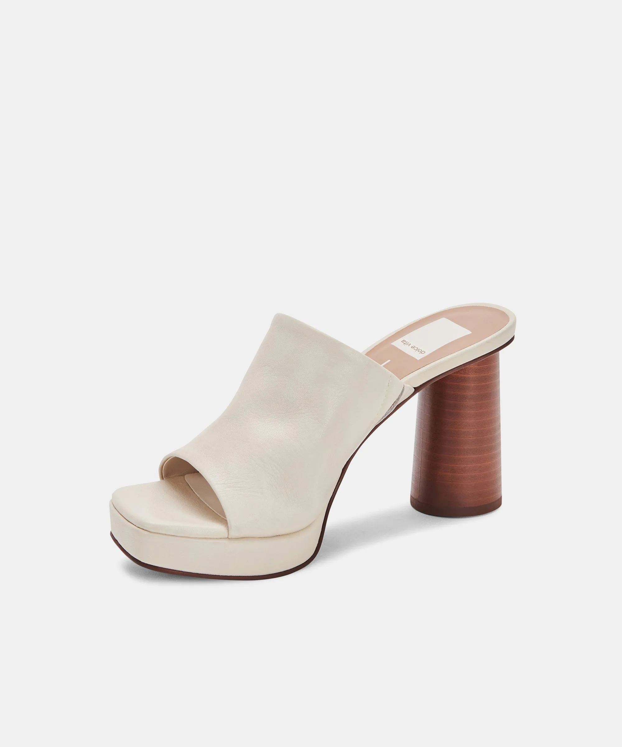 Kelsey DiPrima's ALYSSA HEELS IN IVORY LEATHER - re:vita sold by Dolce Vita product image thumbnail 4
