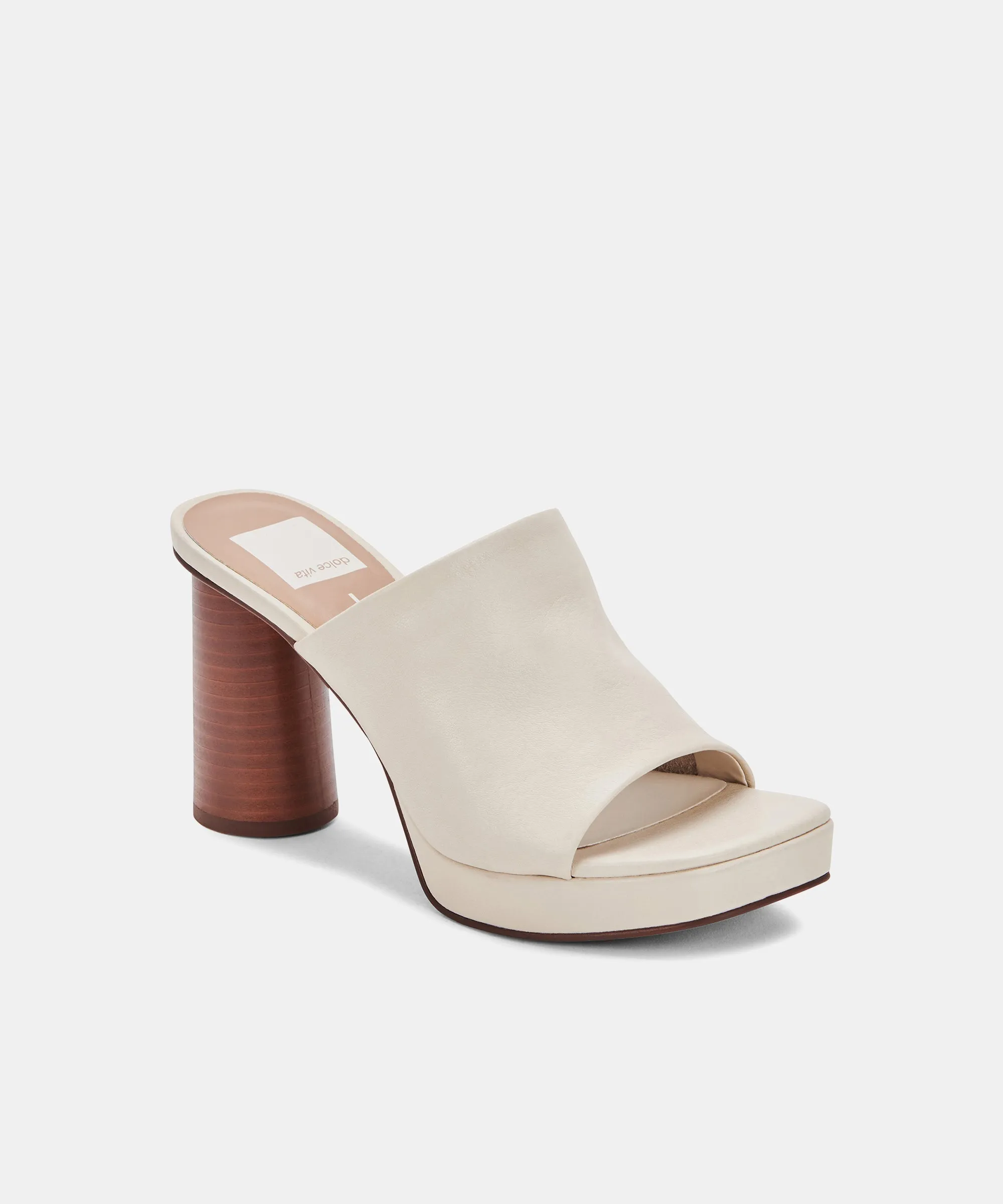 Kelsey DiPrima's ALYSSA HEELS IN IVORY LEATHER - re:vita sold by Dolce Vita product image thumbnail 2