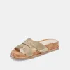 SELDA WIDE SANDALS GOLD RAFFIA sold by Dolce Vita
