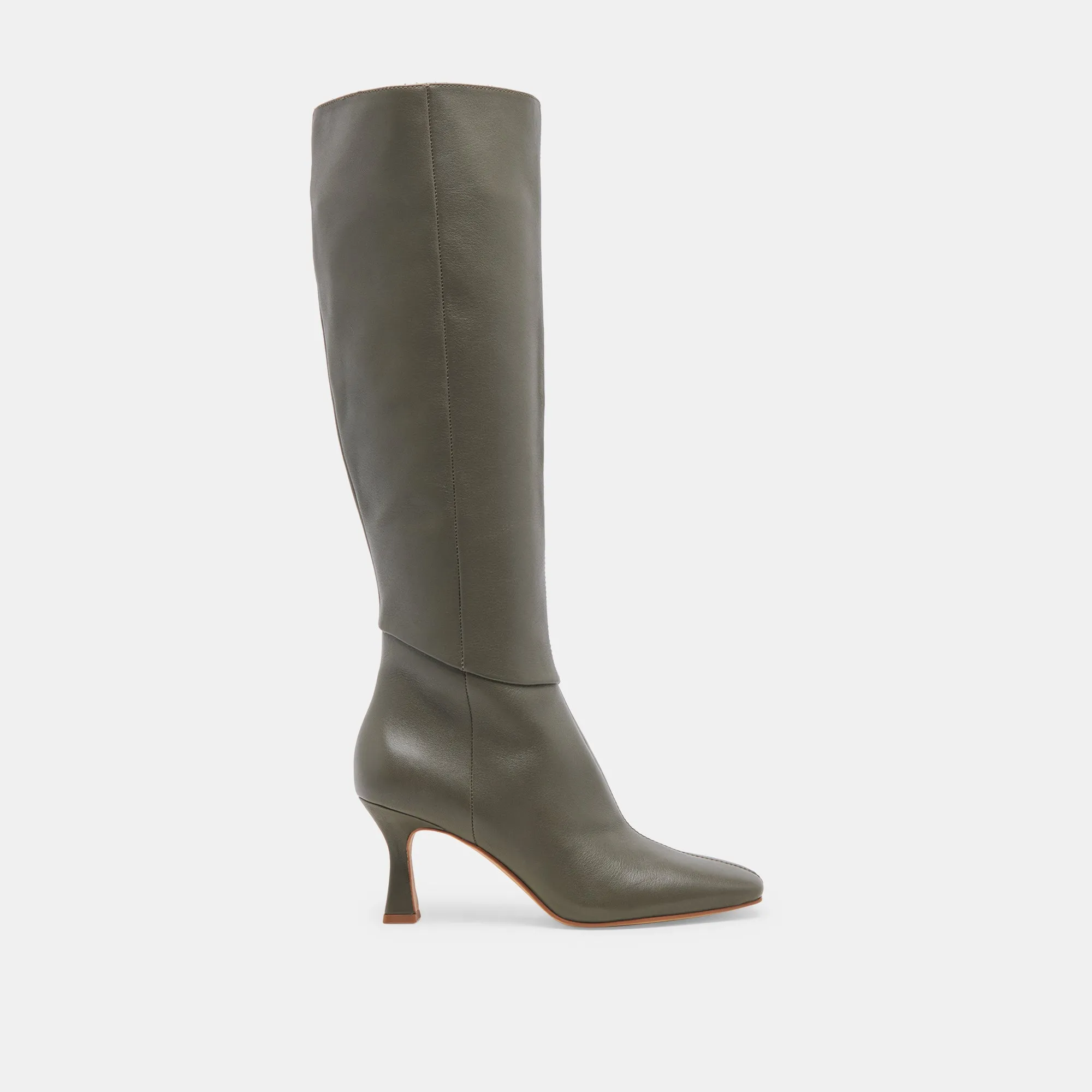 GYRA BOOTS DARK OLIVE LEATHER sold by Dolce Vita
