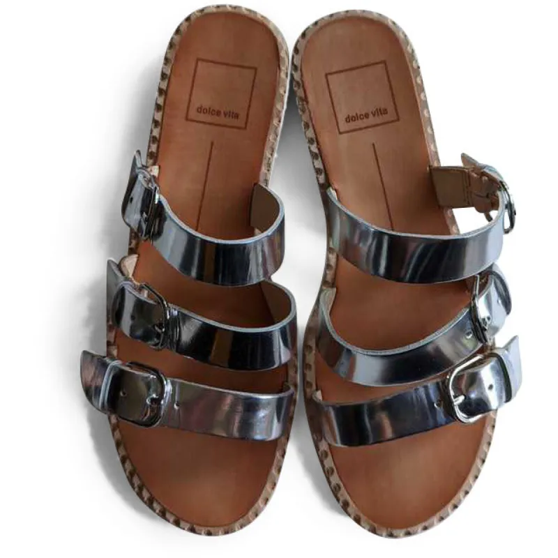 PARA SLIDES IN SILVER - re:vita sold by Dolce Vita