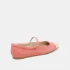 REYES TOE CAP BALLET FLATS CORAL SUEDE sold by Dolce Vita