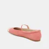 REYES TOE CAP BALLET FLATS CORAL SUEDE sold by Dolce Vita