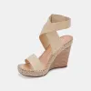 NEZZA WEDGES VANILLA LEATHER re:vita sold by Dolce Vita