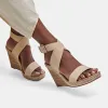 NEZZA WEDGES VANILLA LEATHER re:vita sold by Dolce Vita