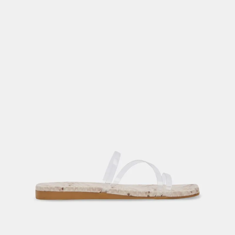VINNY VINYL SANDALS CRYSTAL VINYL sold by Dolce Vita