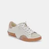 ZINA WIDE SNEAKERS WHITE TAN LEATHER sold by Dolce Vita