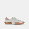 ZINA WIDE SNEAKERS WHITE TAN LEATHER sold by Dolce Vita