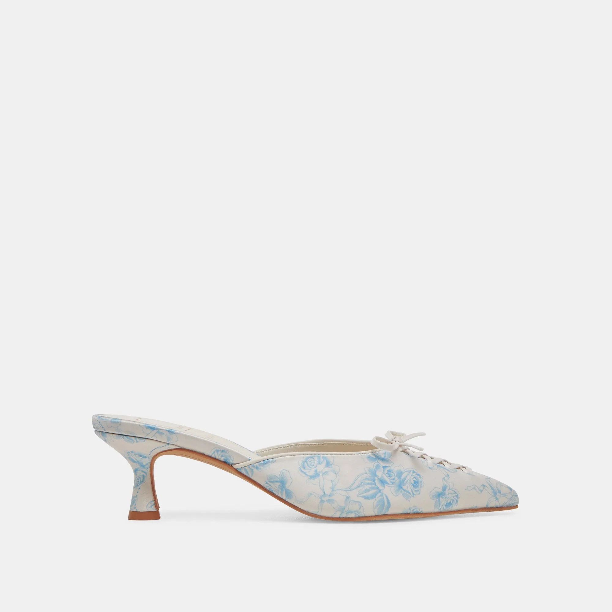 CAMILE WIDE HEELS BLUE FLORAL FABRIC sold by Dolce Vita