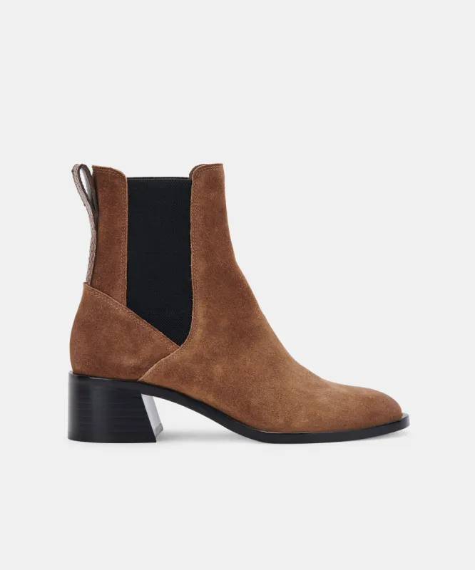 LIANNA BOOTS DK BROWN SUEDE - re:vita sold by Dolce Vita