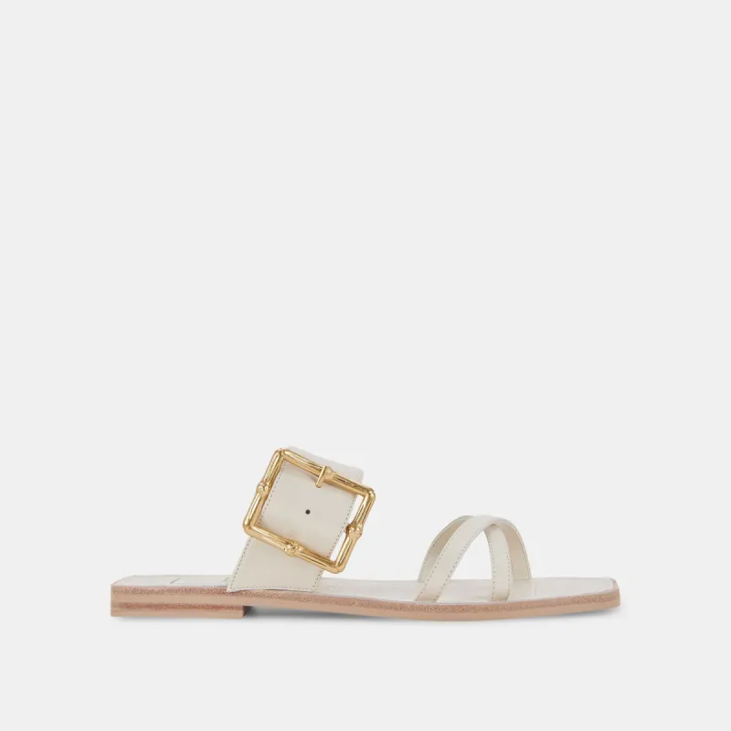 LOWYN SANDALS IVORY LEATHER sold by Dolce Vita