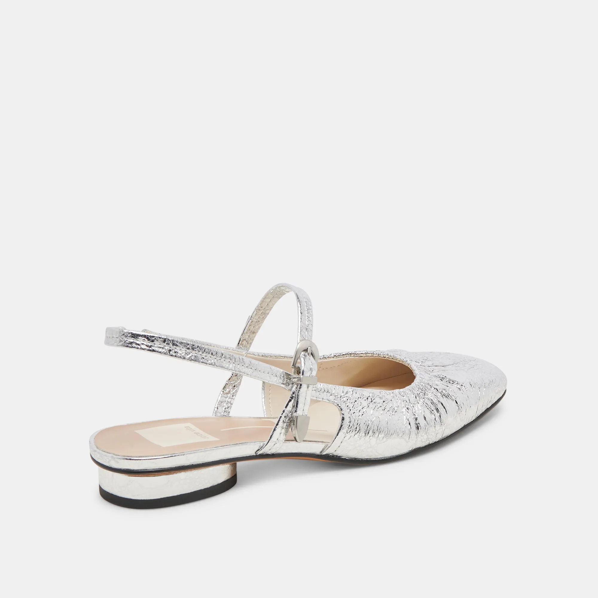 RIANNE FLATS SILVER DISTRESSED LEATHER sold by Dolce Vita product image thumbnail 3
