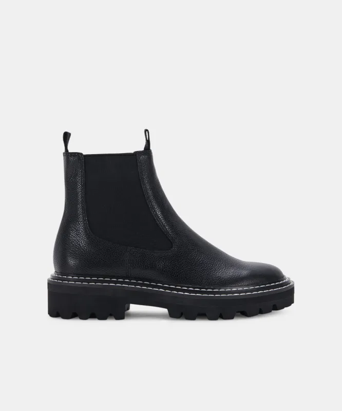 MOANA H2O BOOTS BLACK LEATHER - re:vita sold by Dolce Vita