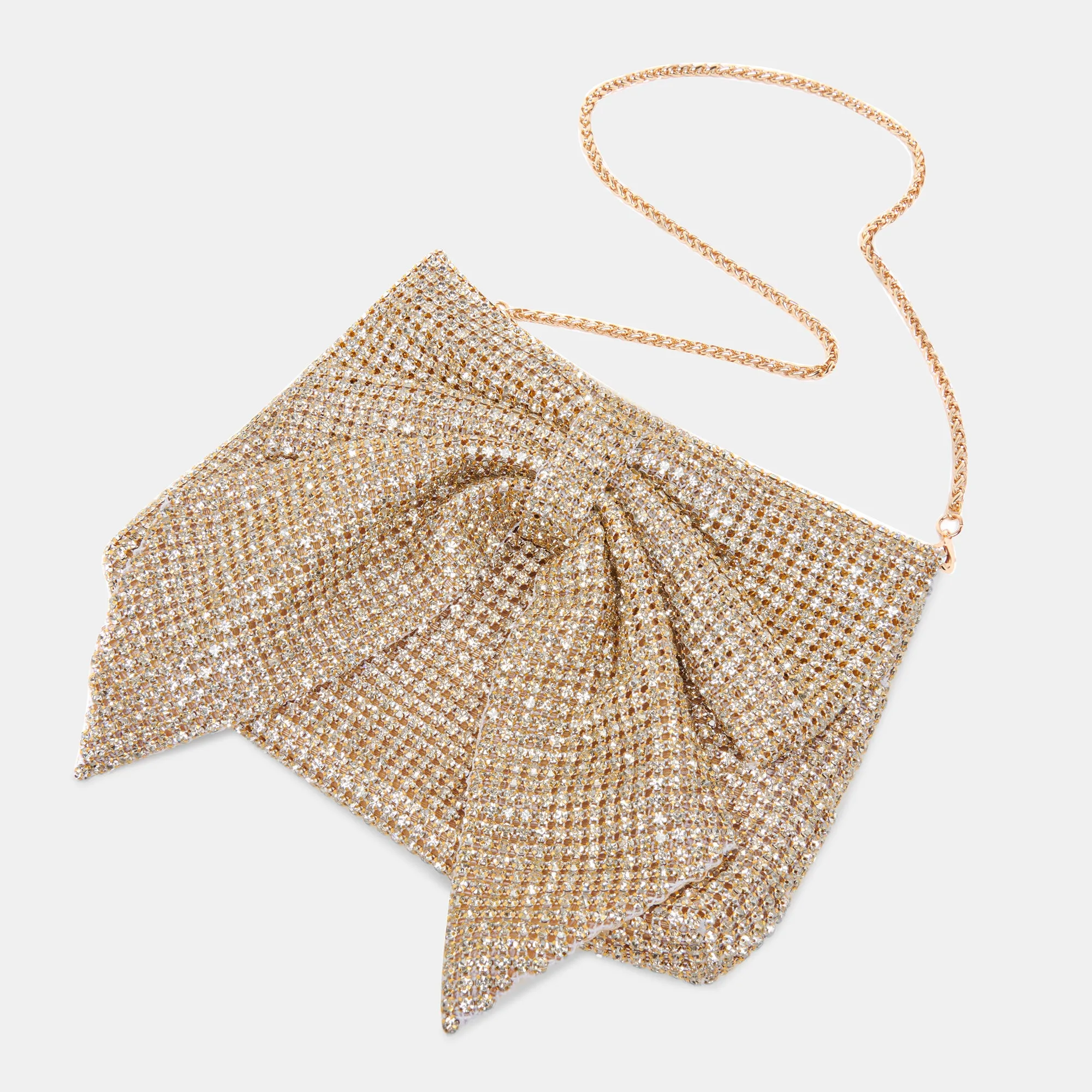 ISABELLA CLUTCH GOLD RHINESTONE MESH sold by Dolce Vita product image thumbnail 4
