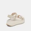 DEBRA SANDALS IVORY SUEDE - re:vita sold by Dolce Vita