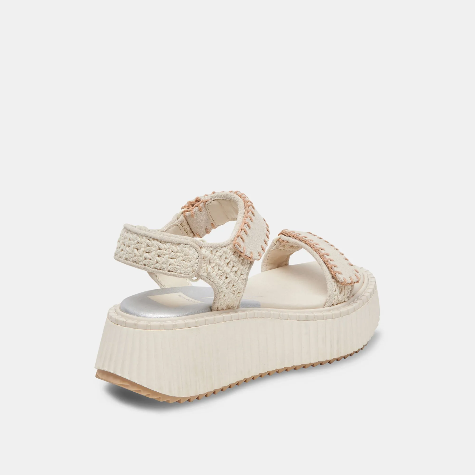 DEBRA SANDALS IVORY SUEDE - re:vita sold by Dolce Vita product image thumbnail 4