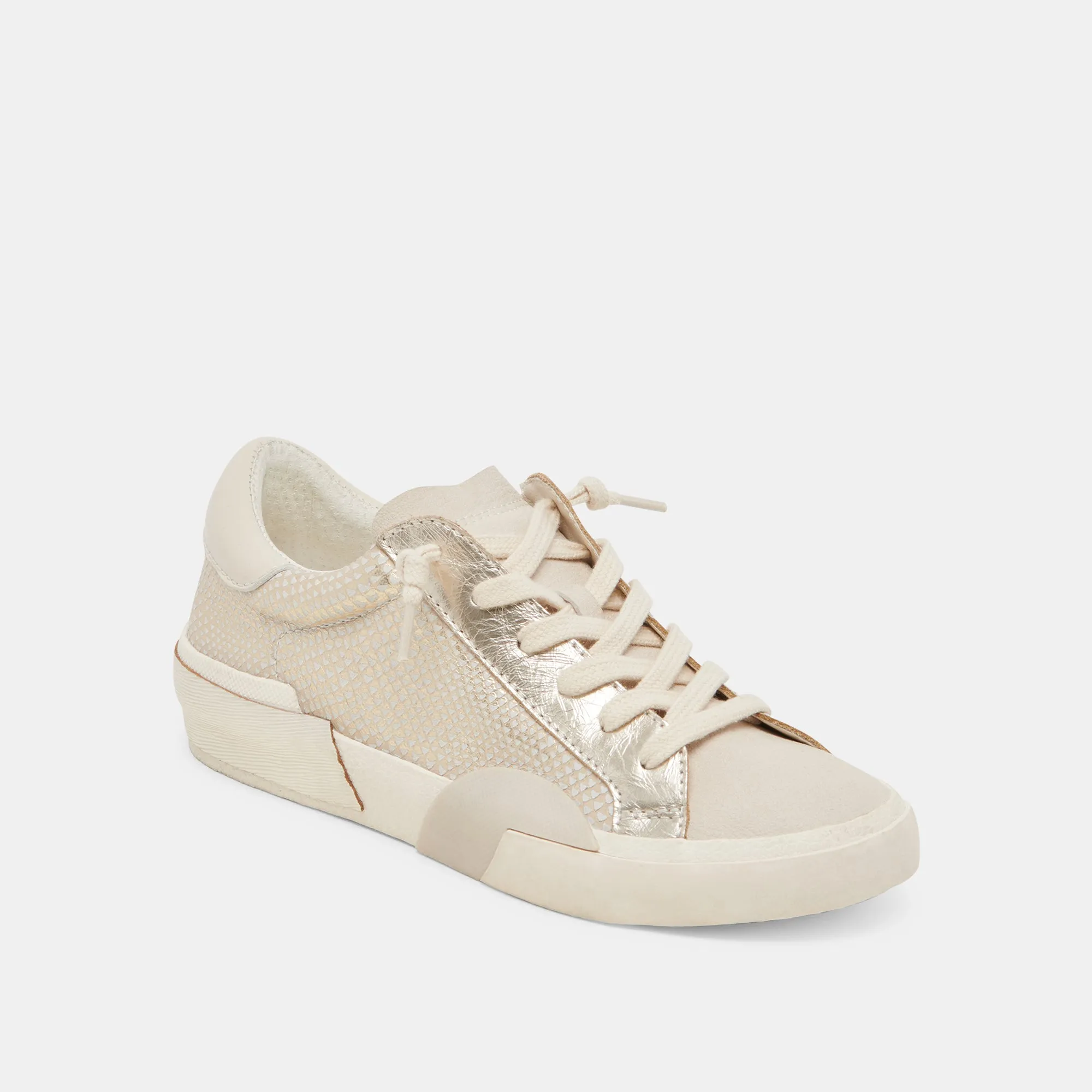 ZINA SNEAKERS CHAMPAGNE EMBOSSED LEATHER sold by Dolce Vita product image thumbnail 2