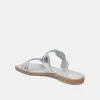 ILVA SANDALS SILVER DISTRESSED LEATHER sold by Dolce Vita