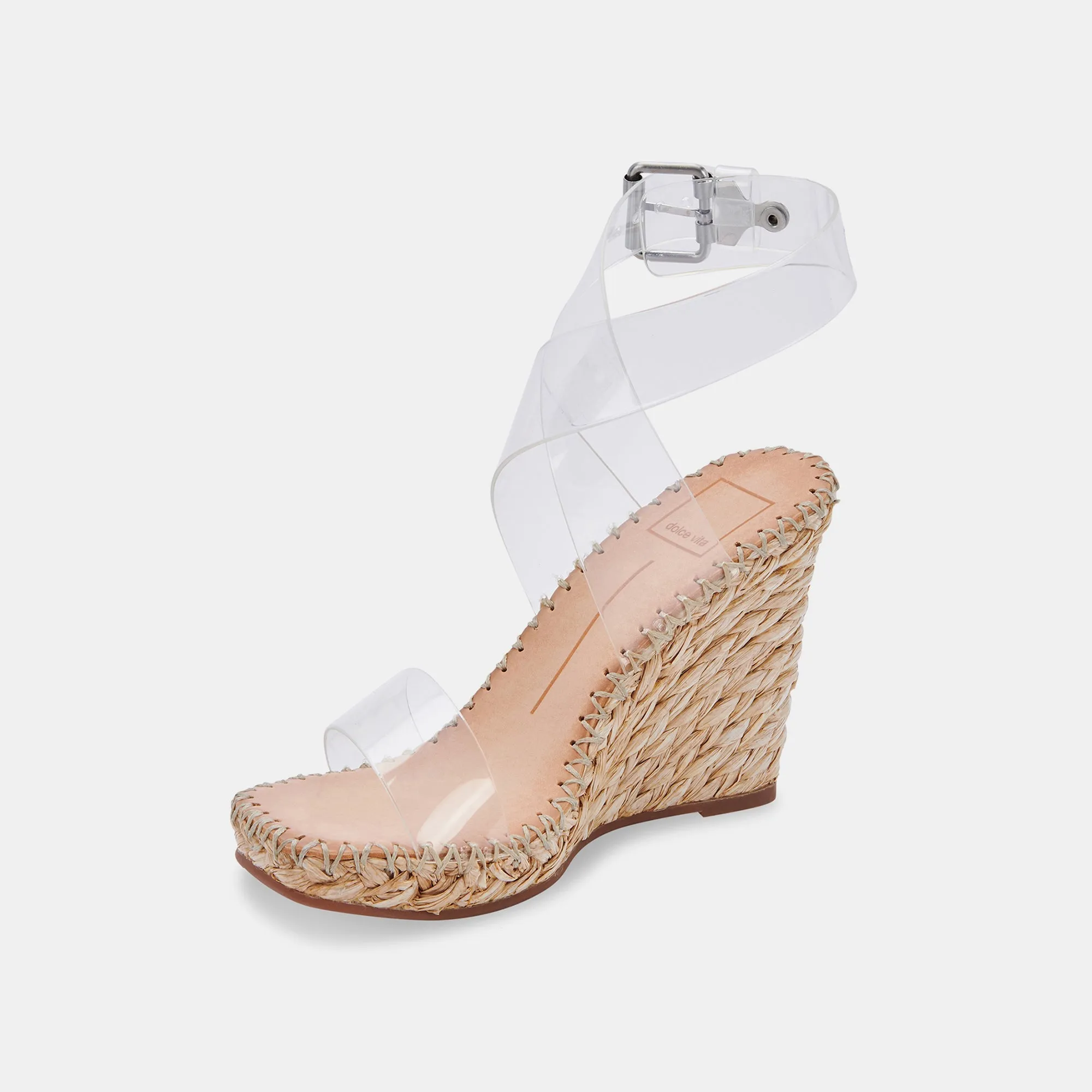 NEZZA VINYL WEDGES IN CRYSTAL VINYL - re:vita sold by Dolce Vita product image thumbnail 4
