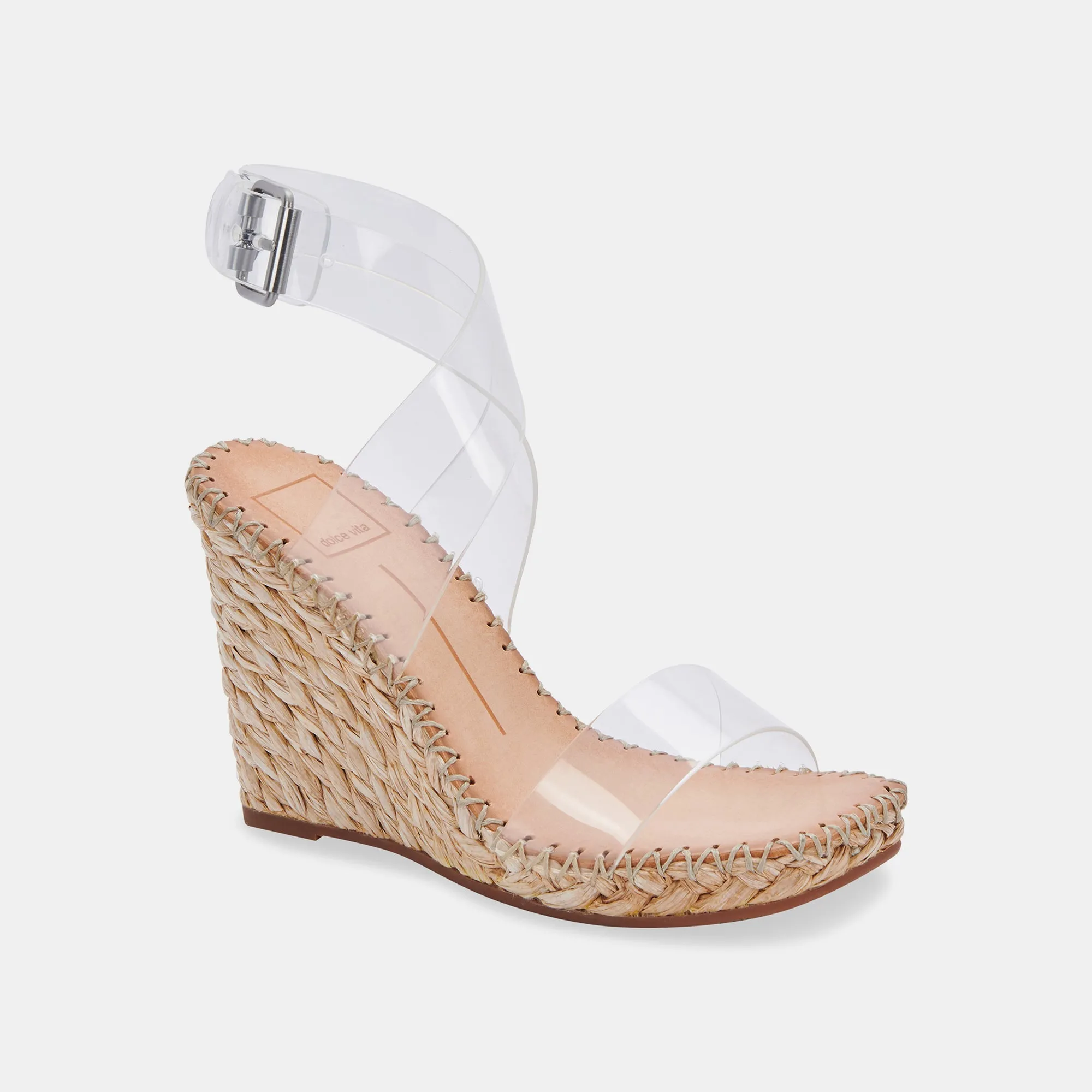 NEZZA VINYL WEDGES IN CRYSTAL VINYL - re:vita sold by Dolce Vita product image thumbnail 2