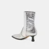 ARYA WIDE CALF BOOTS SILVER DISTRESSED LEATHER sold by Dolce Vita