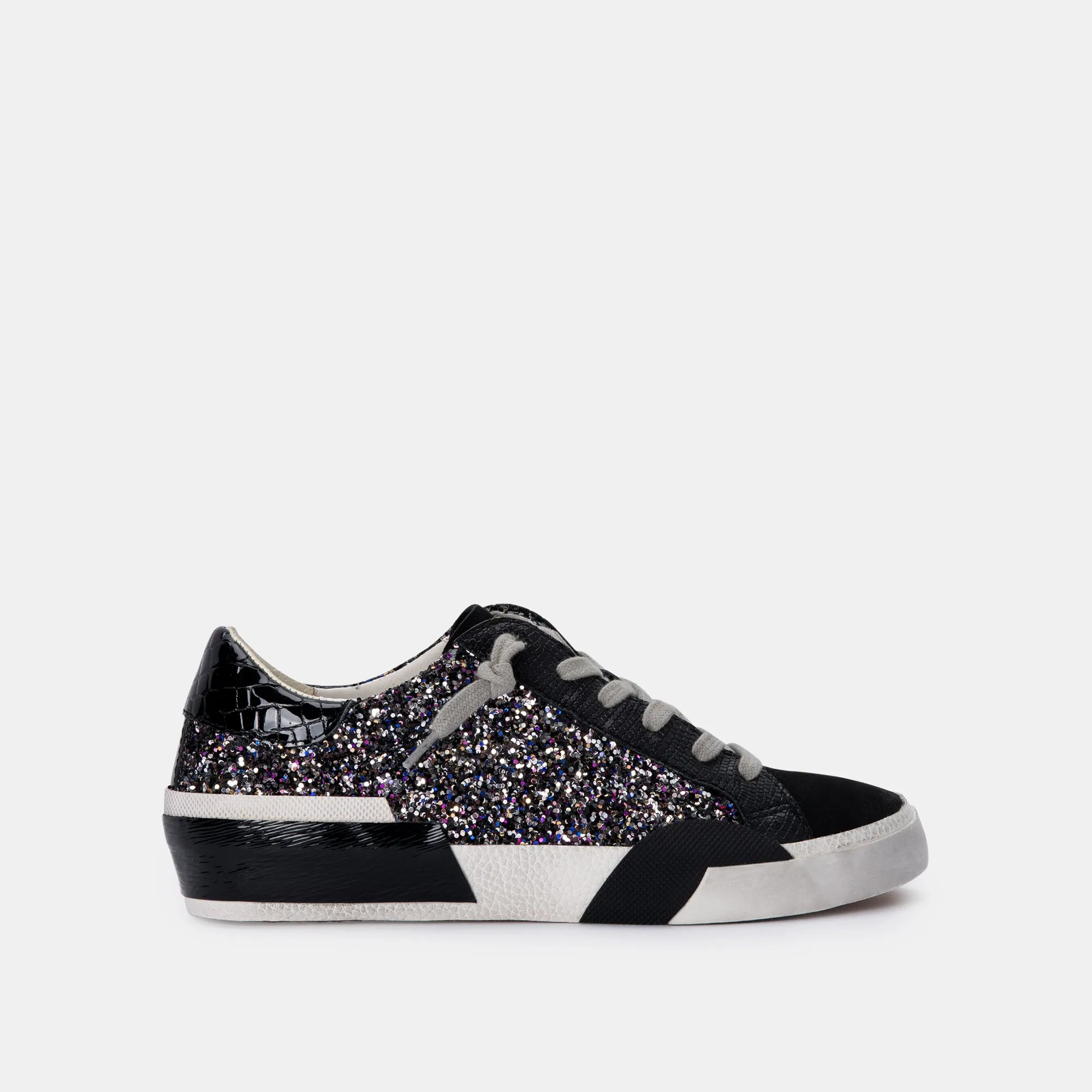 ZINA SNEAKERS BLACK METALLIC GLITTER sold by Dolce Vita