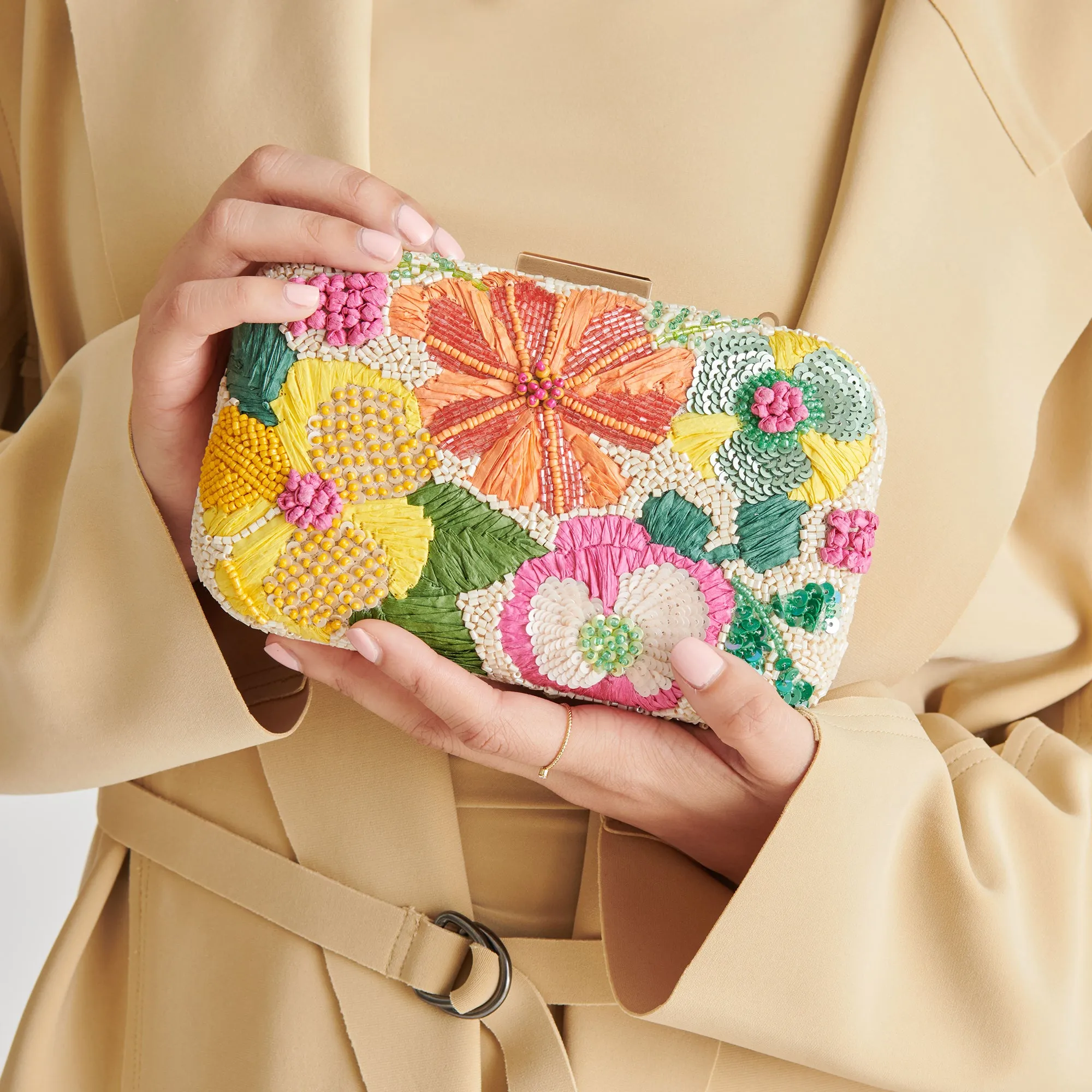 DAISY CLUTCH MULTI WOVEN RAFFIA sold by Dolce Vita product image thumbnail 2