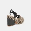 CALE HEELS BLACK NATURAL RAFFIA sold by Dolce Vita