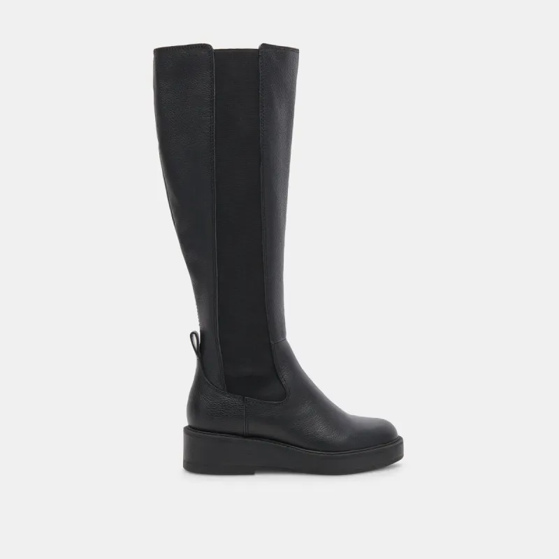 EAMON H2O WIDE CALF BOOTS BLACK LEATHER sold by Dolce Vita