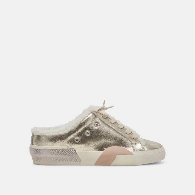ZANTEL SNEAKERS PLATINUM DISTRESSED LEATHER sold by Dolce Vita