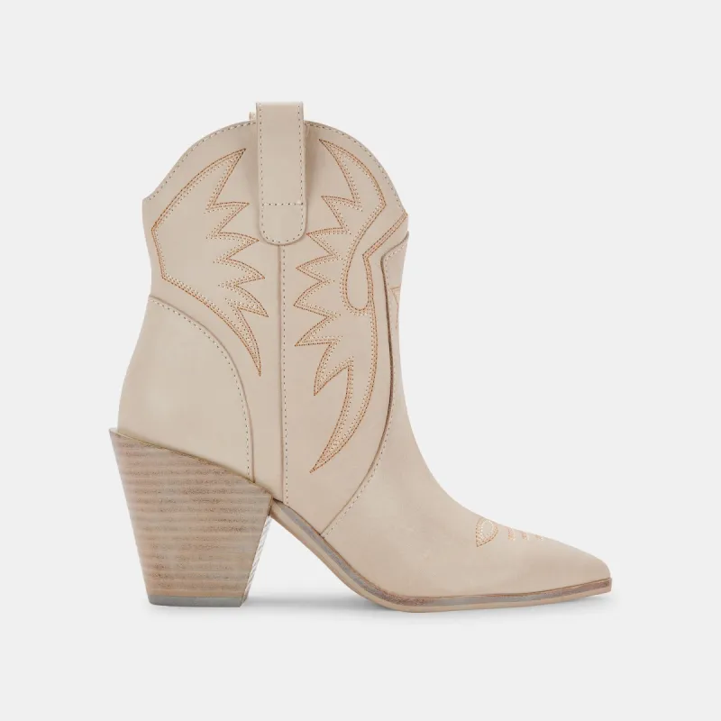 GINNI BOOTIES SAND NUBUCK sold by Dolce Vita