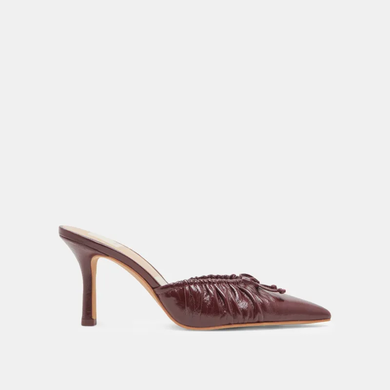 KAIRI HEELS CRANBERRY CRINKLE PATENT sold by Dolce Vita