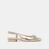 RAMANO FLATS PLATINUM DISTRESSED LEATHER sold by Dolce Vita