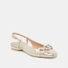 RAMANO FLATS PLATINUM DISTRESSED LEATHER sold by Dolce Vita