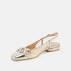 RAMANO FLATS PLATINUM DISTRESSED LEATHER sold by Dolce Vita