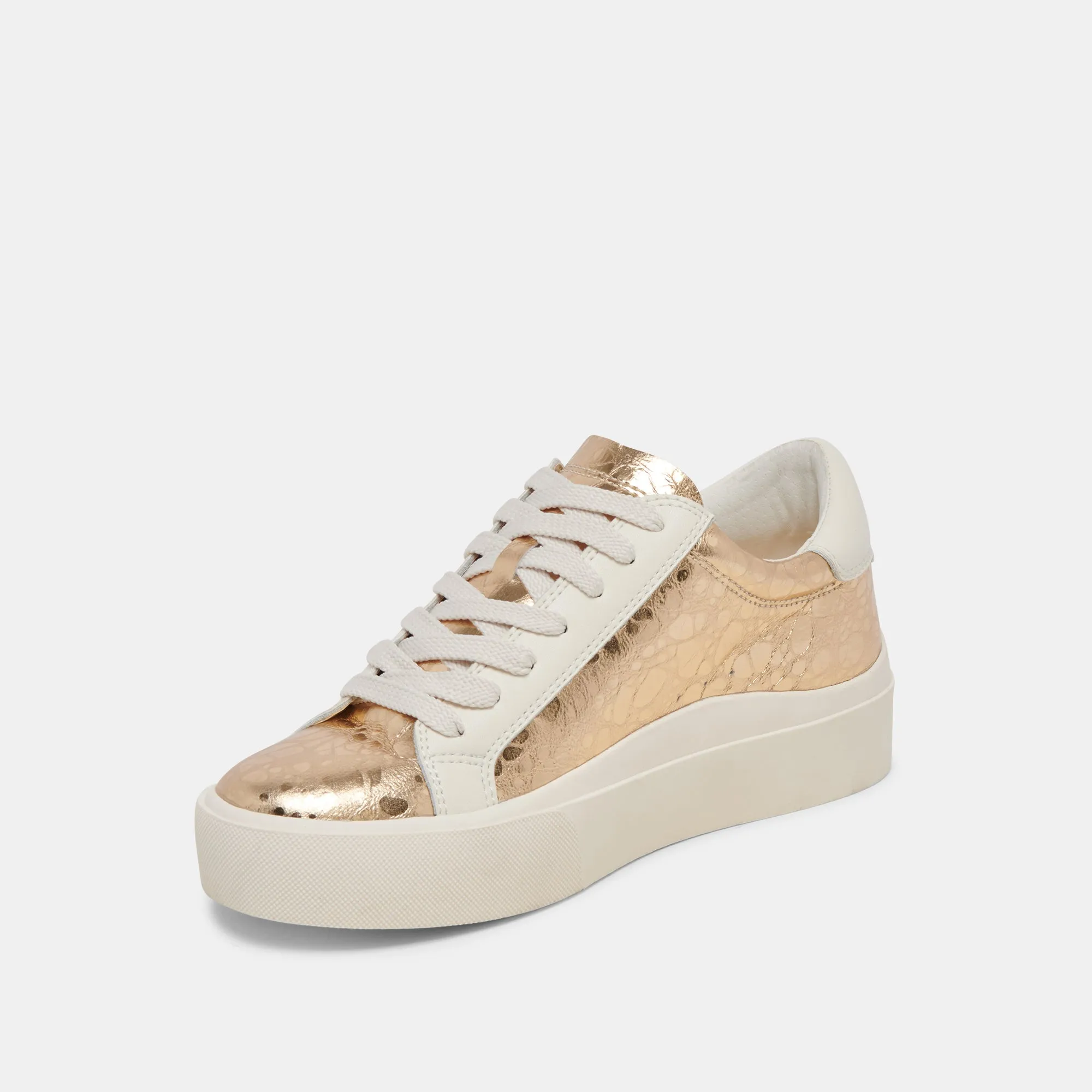 ZAYN 360 SNEAKERS GOLD DISTRESSED LEATHER sold by Dolce Vita product image thumbnail 4