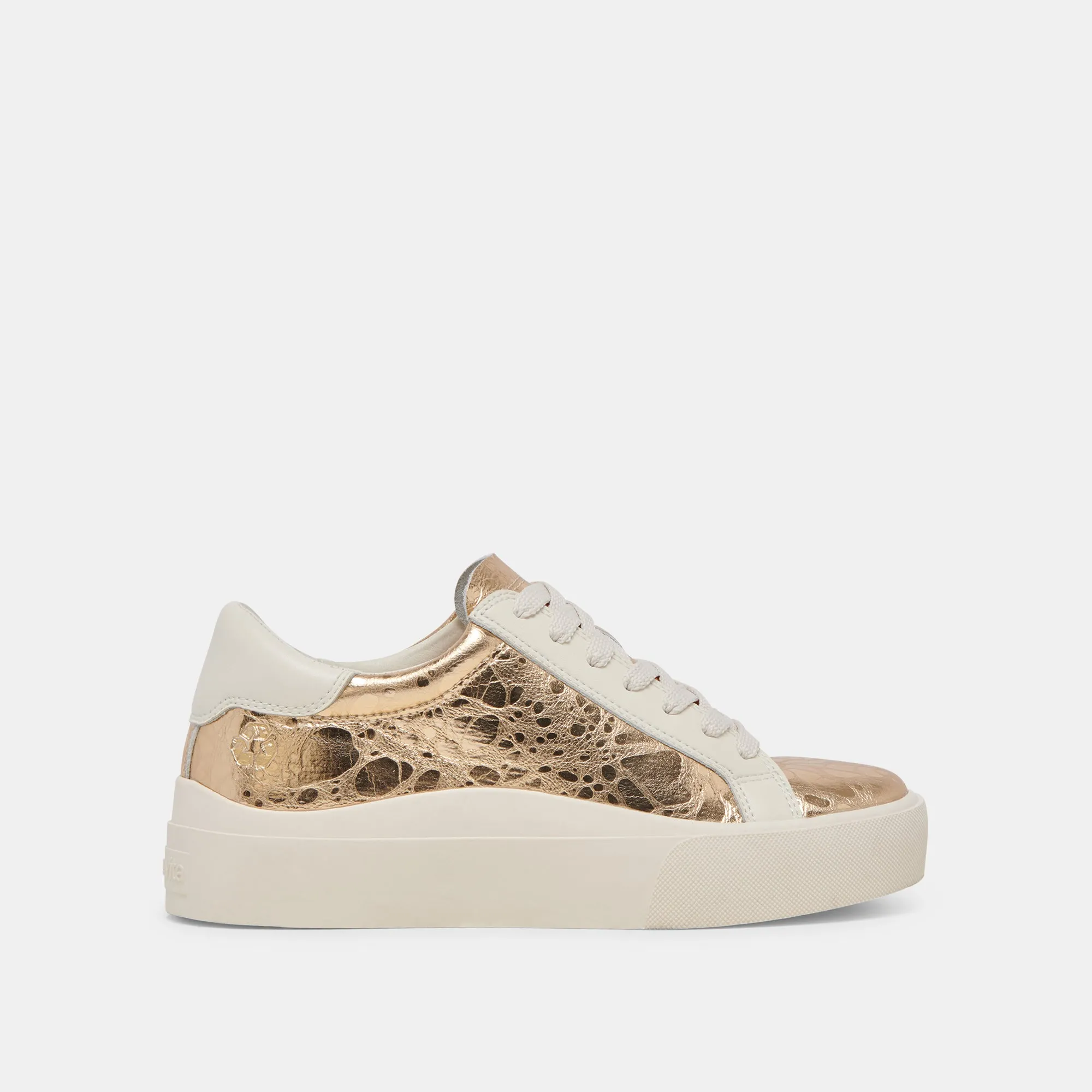 ZAYN 360 SNEAKERS GOLD DISTRESSED LEATHER sold by Dolce Vita