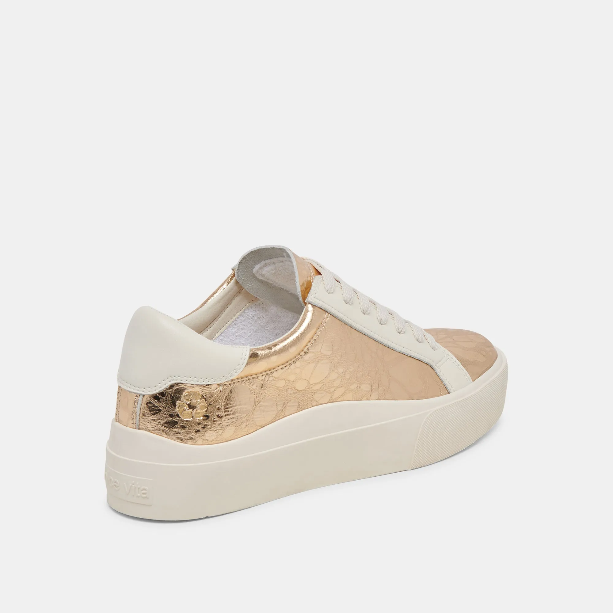 ZAYN 360 SNEAKERS GOLD DISTRESSED LEATHER sold by Dolce Vita product image thumbnail 3