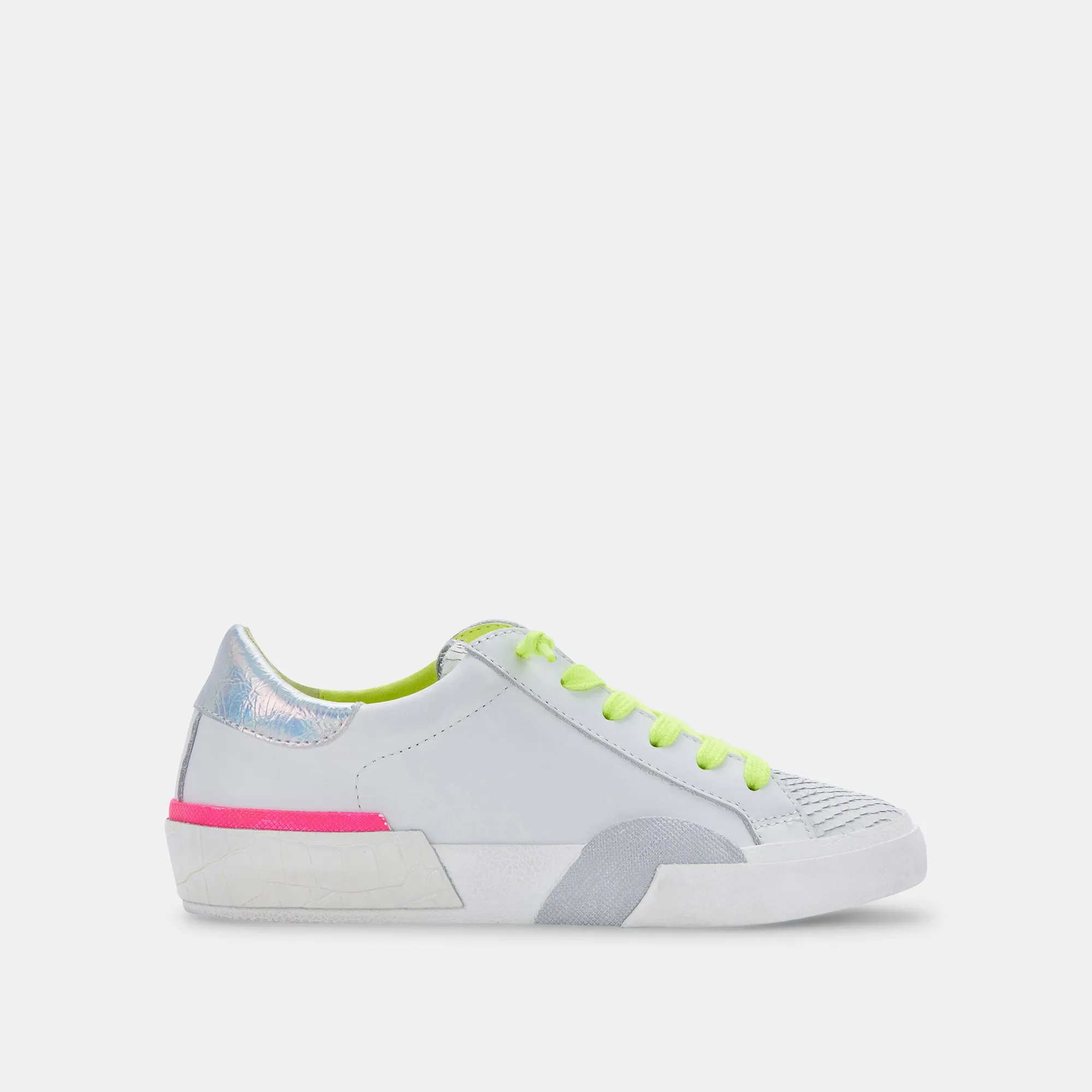 ZINA SNEAKERS NEON MULTI LEATHER sold by Dolce Vita