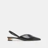 BYANCA FLATS BLACK LEATHER sold by Dolce Vita