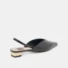 BYANCA FLATS BLACK LEATHER sold by Dolce Vita