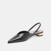 BYANCA FLATS BLACK LEATHER sold by Dolce Vita
