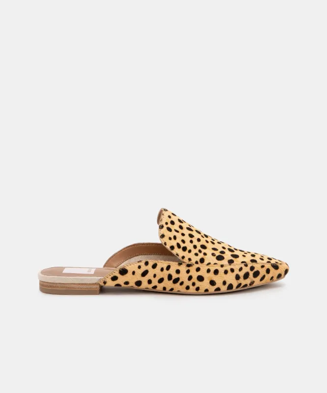 HALEE FLATS IN LEOPARD CALF HAIR - re:vita sold by Dolce Vita