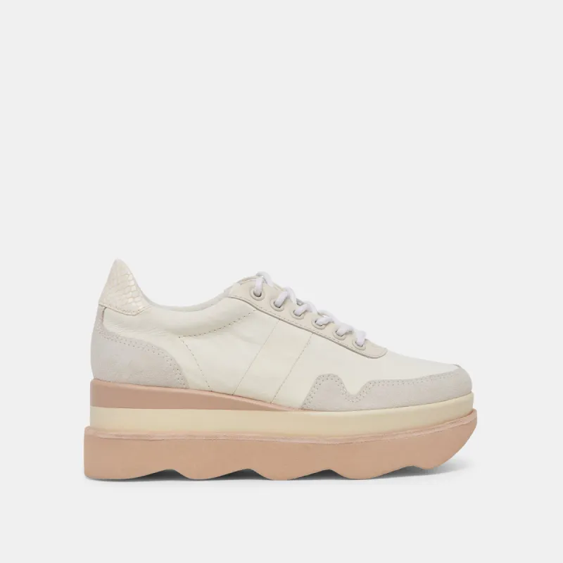 JAYNE SNEAKERS IVORY NUBUCK sold by Dolce Vita