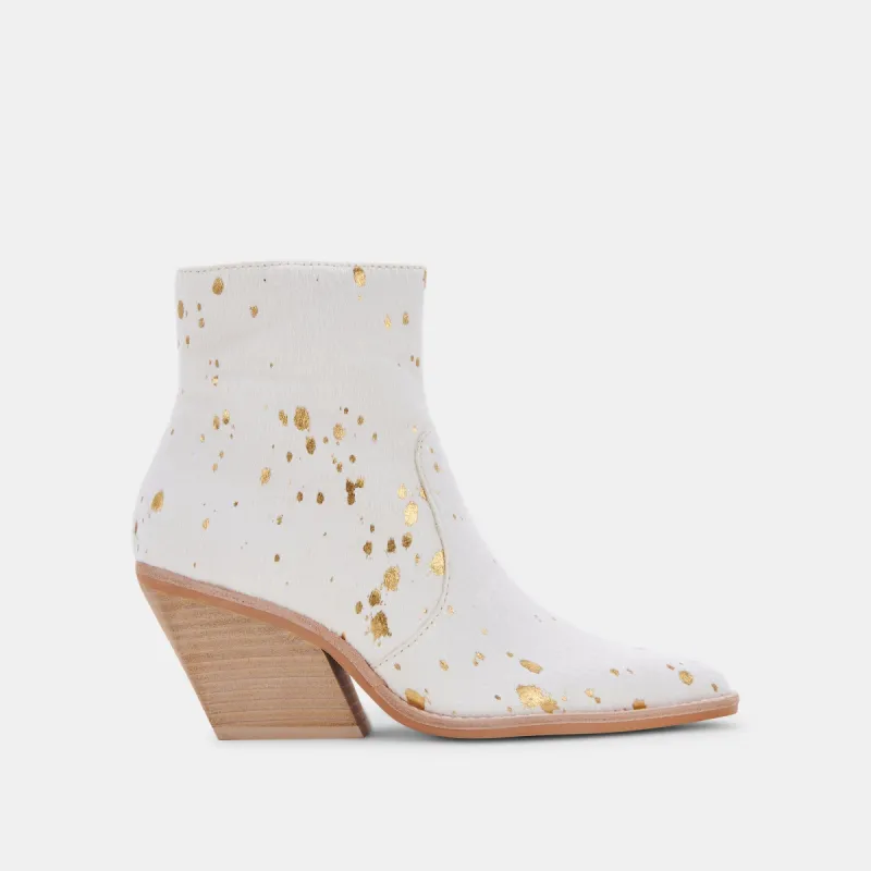 VOLLI BOOTS GOLD MULTI CALF HAIR sold by Dolce Vita