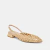 CYNDI FLATS GOLD WOVEN sold by Dolce Vita