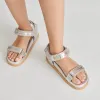 SENORA SANDALS SILVER KNIT sold by Dolce Vita