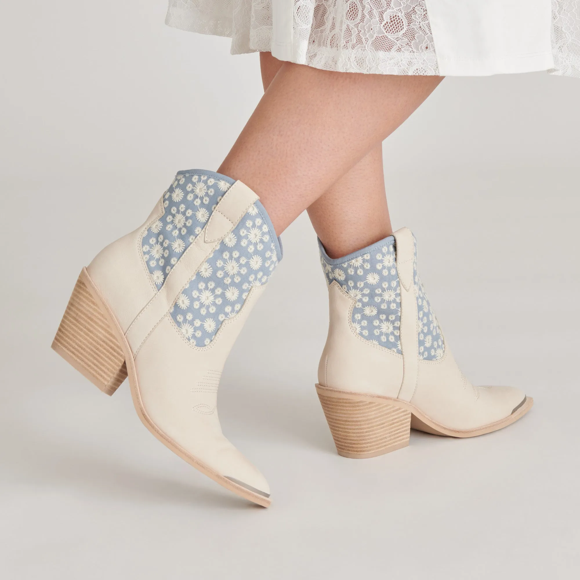 NASHE BOOTIES BLUE FLORAL NUBUCK sold by Dolce Vita product image thumbnail 4